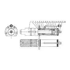 SCREW M6X8 - Блок «803010956 Bolt Cylinder»  (номер на схеме: 15)