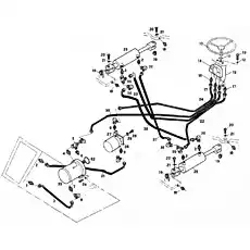Hose - Блок «2CW370 Гидравлическая рулевая система»  (номер на схеме: 37)