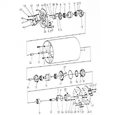 Motor bracket - Блок «2EA032 Барабан»  (номер на схеме: 22)