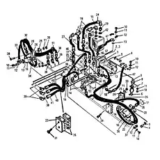 Распределительный клапан - Блок «401211 Гидравлическая вибрационная система»  (номер на схеме: 53)