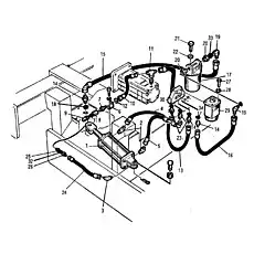 Шланг - Блок «401511 Гидравлическая система рулевого управления»  (номер на схеме: 15)