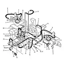 Шланг - Блок «401741 Гидравлическая тормозная система»  (номер на схеме: 9)
