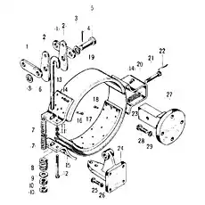 Set screw hairspring - Блок «ZL20-039000X2 Ручной тормоз в сборе»  (номер на схеме: 7)