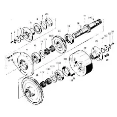 Gear (for low speed shift) (Z = 56) - Блок «Выходной вал II (для модели ZL20AX5)»  (номер на схеме: 18)