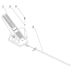 Accelerator flexible shaft - Блок «Accelerator Control Parts»  (номер на схеме: 2)