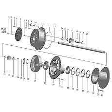 Spring washer 12 - Блок «Front Axle Planetary Reductor Assembly 1»  (номер на схеме: 4)