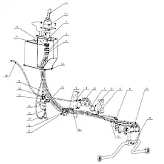 KHB-10LR Ball valve - Блок «Pilot Control Piping (For SDC Cab)»  (номер на схеме: 14)