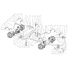 Brake handle ZL50G3-07012 - Блок «Brake System»  (номер на схеме: 21)