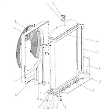 Transmission oil radiator - Блок «Radiator Assembly 1»  (номер на схеме: 16)