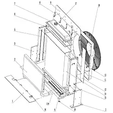 Right side plate - Блок «Radiator Assembly 3»  (номер на схеме: 5)