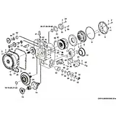 Drive shaft gear - Блок «Система трансмиссии BX50-03 C0510-2905003000.S1a»  (номер на схеме: 30)