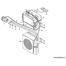 Spring washer - Блок «Система кондиционирования воздуха N3550-2935001258.S1A»  (номер на схеме: 15)