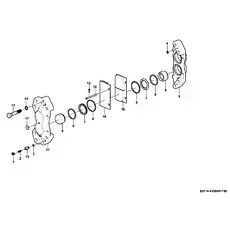 Brake caliper - Блок «Суппорт 2 E0714-4120001739»  (номер на схеме: 11)