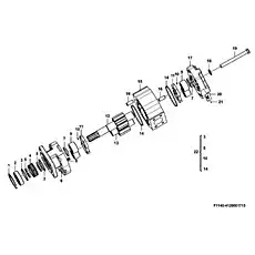 Screw - Блок «Шестеренчатый насос F1140-4120001715»  (номер на схеме: 19)