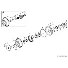Roller bearing - Блок «Редуктор моста E0712-2907002301.S1B»  (номер на схеме: 21)