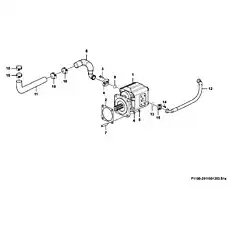 Gear pump - Блок «Рабочая гидравлическая система F1100-2911001253.S1A»  (номер на схеме: 1)