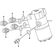 O-ring - Блок «Diverter valve I2030-2920001294.S BZZ8-1182A»  (номер на схеме: 5)