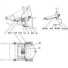 TUBE - Блок «Цилиндр подъемной рукояти в сборе»  (номер на схеме: 13)