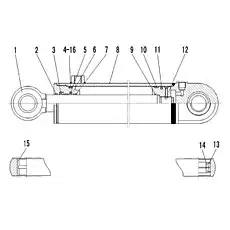 SCREW GB70.1-M6*16-8.8 - Блок «Цилиндр рулевого управления»  (номер на схеме: 12)