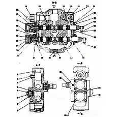 O-ring GB1235-44*3.5 - Блок «Клапан управления df-2Sb2-16 (331009)»  (номер на схеме: 2)