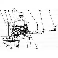 Spacer - Блок «Двигатель в сборе 1»  (номер на схеме: 23)
