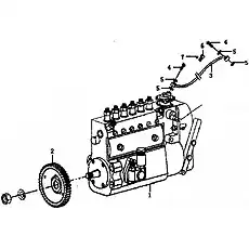Fuel inject.pump 13053062 - Блок «Топливный насос ТНВД в сборе»  (номер на схеме: 1)