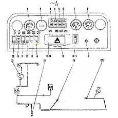 Air pressure gauge YY242-2L - Блок «Панель в сборе»  (номер на схеме: 8)