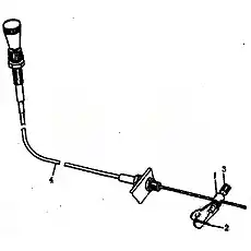 Control cable - Блок «Трос глушилки двигателя 2»  (номер на схеме: 4)