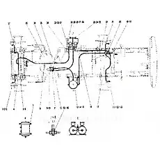 Pneumatic cylinder XZ-60 - Блок «Рабочий тормозной узел»  (номер на схеме: 26)