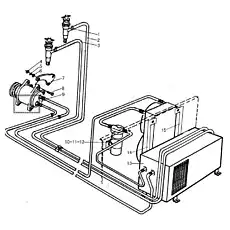 AIR CONDITIONER CD30L17 - Блок «Система кондиционирования»  (номер на схеме: 13)