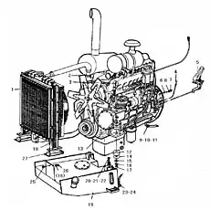 BOLT GB5785-M24*2*150-8.8 - Блок «Система дизельного двигателя»  (номер на схеме: 20)