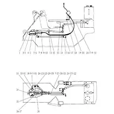 O-RING LGB168-11124 - Блок «Система управления гидравликой»  (номер на схеме: 31)
