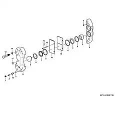 Brake caliper - Блок «Тормозной суппорт E0714-4120001739»  (номер на схеме: 11)