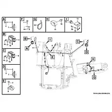Wiring harness - Блок «Электрическая система-передняя рама P4100-2941000090.S1B»  (номер на схеме: 4)