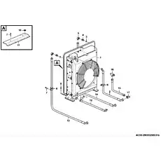 Hose assembly - Блок «Радиатор водяного охлаждения A0300-2903002586.S1B»  (номер на схеме: 2)