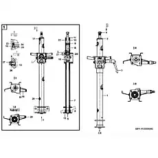 Cross axle - Блок «Рулевая колонка I2011-4120004343»  (номер на схеме: 16)
