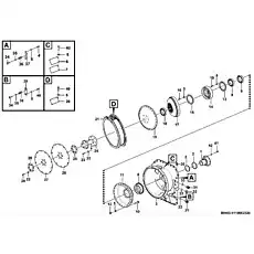 Sealing ring - Блок «Гидротрансформатор B0460-4110002520»  (номер на схеме: 2)