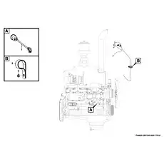 Pressure switch YK20SB1 - Блок «Электрическая система двигателя P4400-2937001992.1S1D»  (номер на схеме: 1)