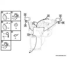 Wiring harness - Блок «Электрическая система передней полурамы P4100-2937001992.1S1D»  (номер на схеме: 6)