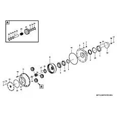 Hanet gear shaft - Блок «Бортовой редуктор E0712-2907001533.B1B»  (номер на схеме: 22)
