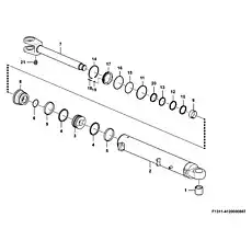 Sealing ring kit - Блок «Гидроцилиндр стрелы  F1311-4120000867 (371401)»  (номер на схеме: 4)