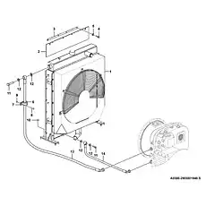 Rubber sleeve LGB123-0635 - Блок «Система радиатора охлаждения A0300-2903001940.S»  (номер на схеме: 6)