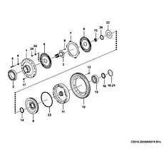 Ball bearing GB276-6312 - Блок «Вторая передача в сборе C0510-203090019.B1C (2)»  (номер на схеме: 15)