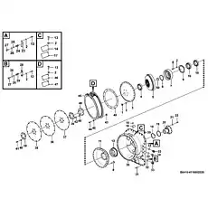 Ball bearing GB276-6017 - Блок «Система гидротрансформатора B0410-4110002520 (370804)»  (номер на схеме: 10)