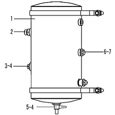 PLUG JB1000-M10*1EpZn-35 - Блок «Воздушный резервуар»  (номер на схеме: 6)