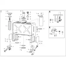 Flange   - Блок «Hydraulic tank assembly F5-2910000950»  (номер на схеме: 6 )