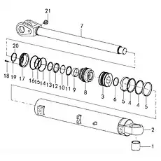 Sealing ring kit   - Блок «Гидроцилиндр подъема стрелы F8-4120000867 (371401)»  (номер на схеме: 4 )