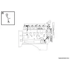 Pressure switch  YK208B1 - Блок «Электрическая система двигателя P4400-2937002039.1S1d»  (номер на схеме: 1 )