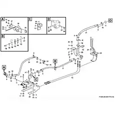 Hose assembly  LGB163-012112 - Блок «Гидравлическая система управления F1200-2912001775.A1b»  (номер на схеме: 8 )