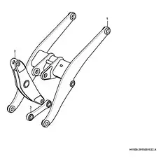 Lifting arm   - Блок «Рабочее оборудование в сборе H1500-2915001022.A»  (номер на схеме: 1 )